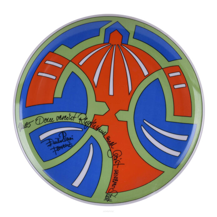 Emilio Pucci - kolekcjonerski talerz porcelanowy 
